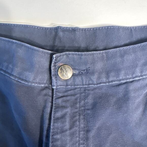 Carhartt B147 LBR Shorts Men’s 40 Original Fit Workwear Navy Made in USA Y2K - Picture 2 of 9